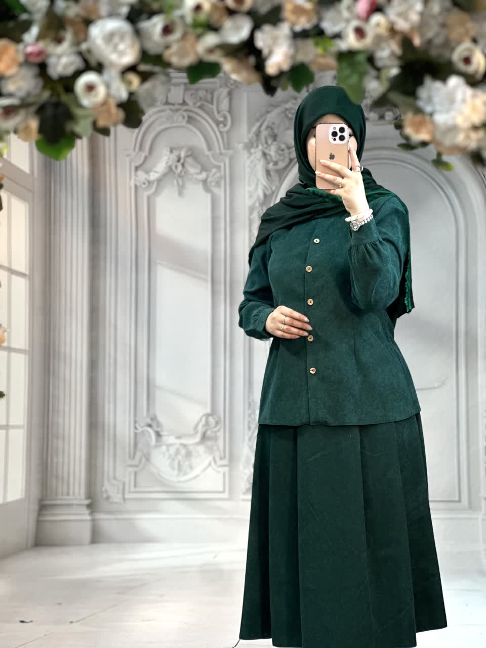 تونیک دامن زمردی