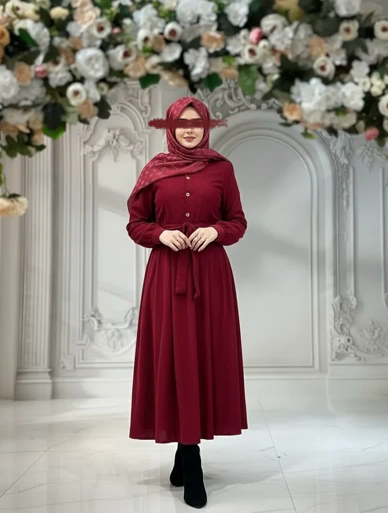 تونیک دامن زرشکی